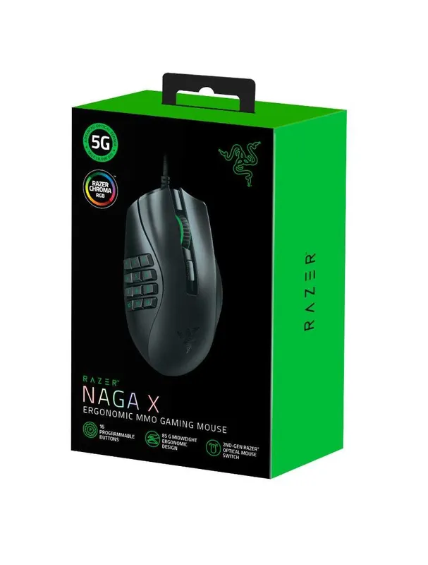 Razer Naga X o‘yin sichqonchasi 1 Razer Naga X o‘yin sichqonchasi 1