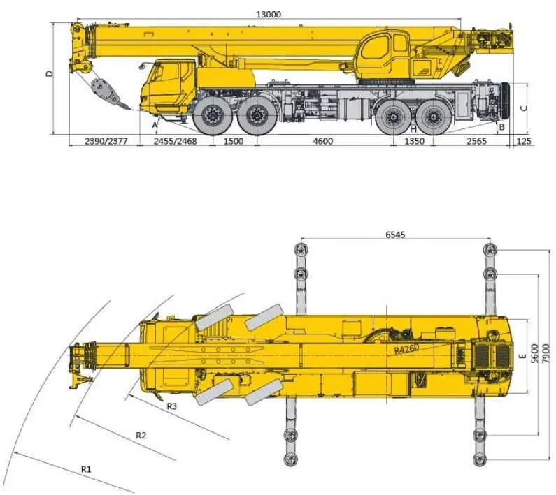 Янги автокран XCMG 80 тонналик заводдан — фото 1