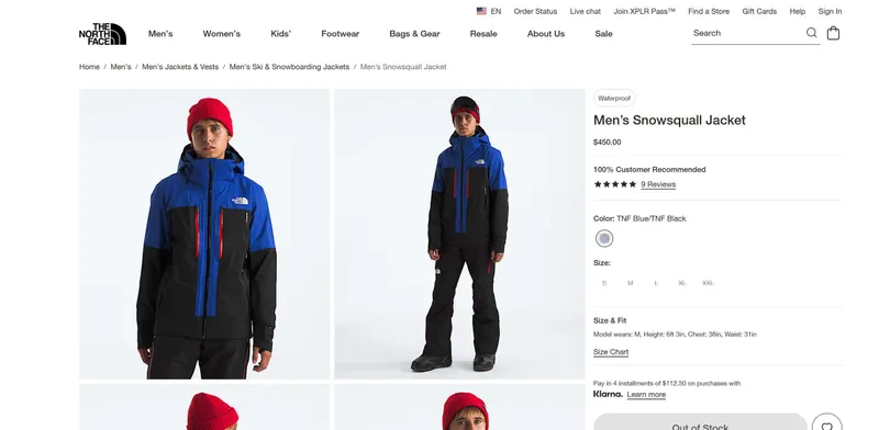 Горнолыжная куртка The North Face — фото 1