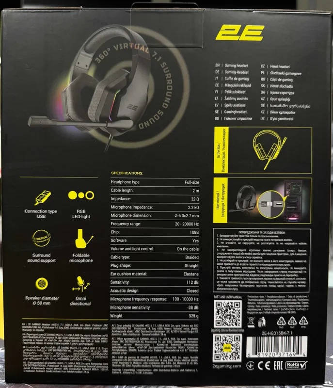 наушники и подставка для наушников от 2E GAMING HG315/320 | GST320 2 наушники и подставка для наушников от 2E GAMING HG315/320 | GST320 2