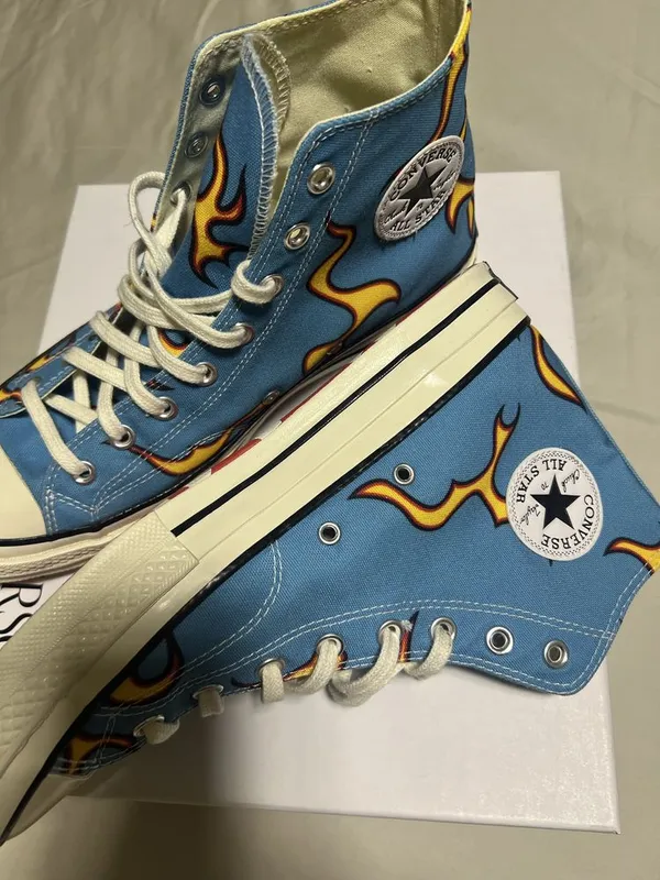 Convers x Golf Le Fleur CT 70 HI US 10 канвас ( текстл) расцвет.пламя 6 Convers x Golf Le Fleur CT 70 HI US 10 канвас ( текстл) расцвет.пламя 6