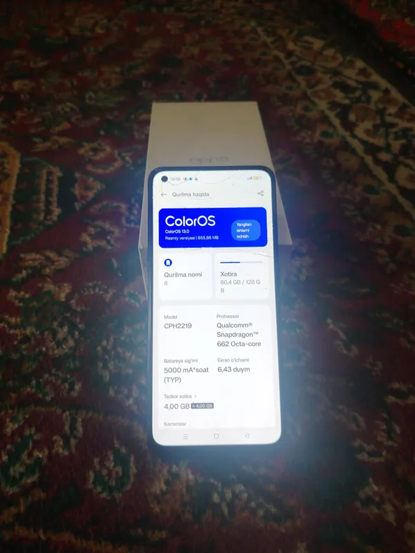 telefon oppo A74 3