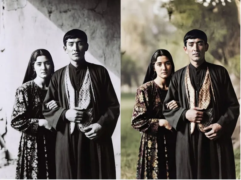 колоризация фотографий (превращение Ч/Б в цвет)