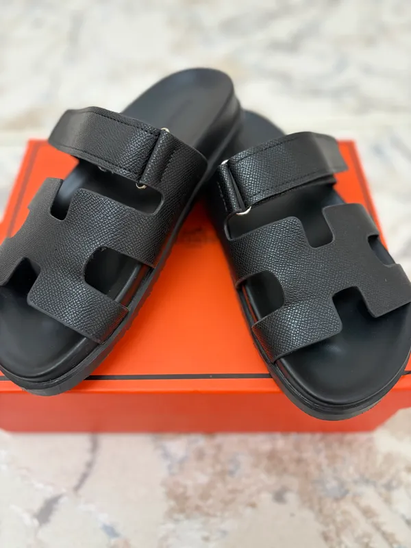 Женские тапочки Hermes — фото 1
