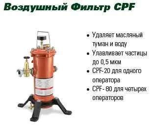Дыхательный фильтр CPF-20R с регулятором (арт. 03580D) — фото 1