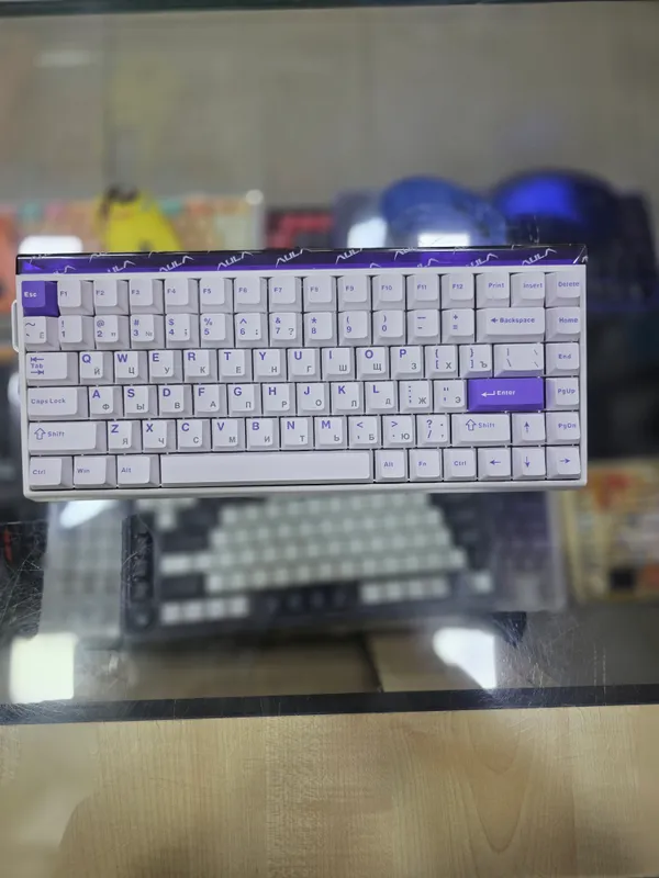 Клавиатура-AULA-Hero 84 White-Purple