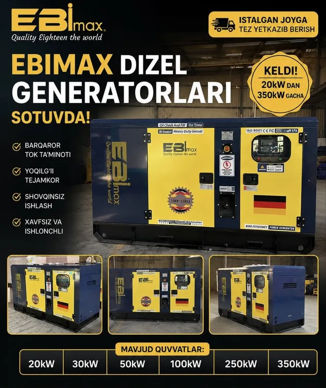 Generator Anglizkiy mator 20kV 3000kw gacha