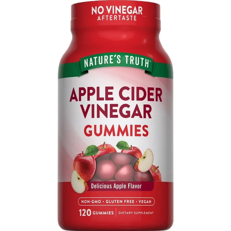 Яблочный Уксус.Apple Cider Vinegar 400 мг,халол.120 веган конфет — фото 1