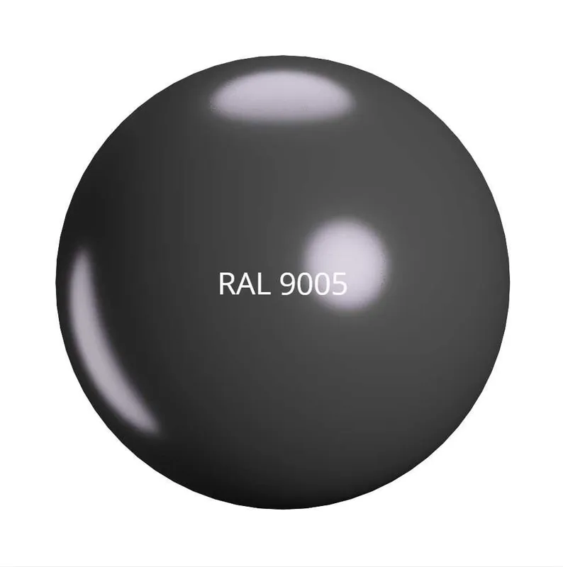 Порошковая глянцевая полиэстеровая краска (RAL 9005) 3