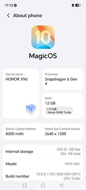 Honor X9D 12/256gb 4