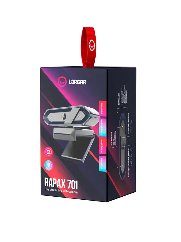 Веб-камера Lorgar Rapax QUAD HD 2K 3 Веб-камера Lorgar Rapax QUAD HD 2K 3