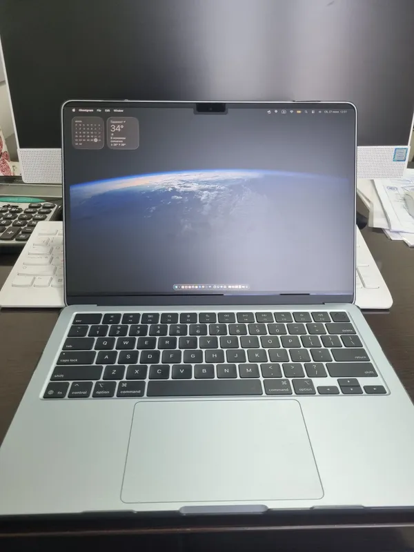 Macbook air m4 16/256 sky blue 36 sikl karobka ful