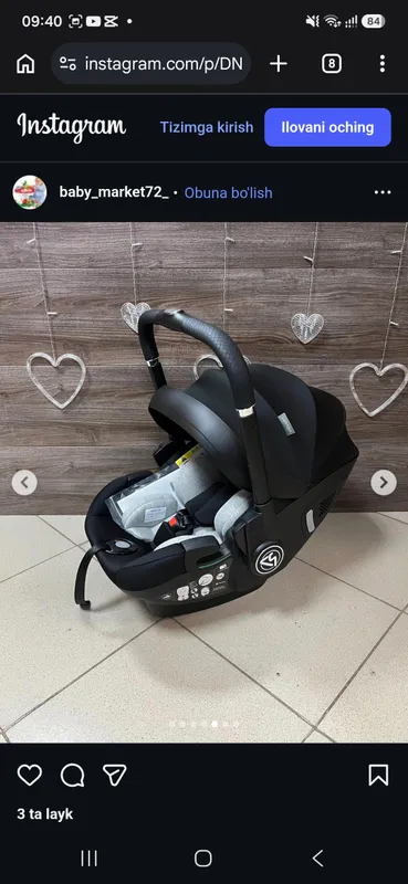 Коляска Luxmom S366 / 3 в 1 с автокреслом 2 Коляска Luxmom S366 / 3 в 1 с автокреслом 2
