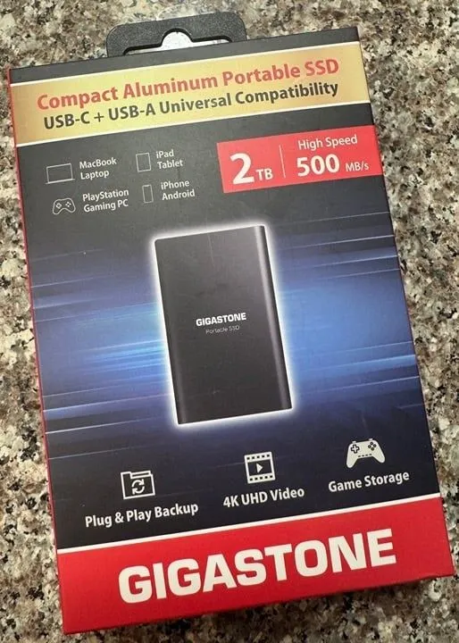 Gigastone portable ssd 2tb — фото 2