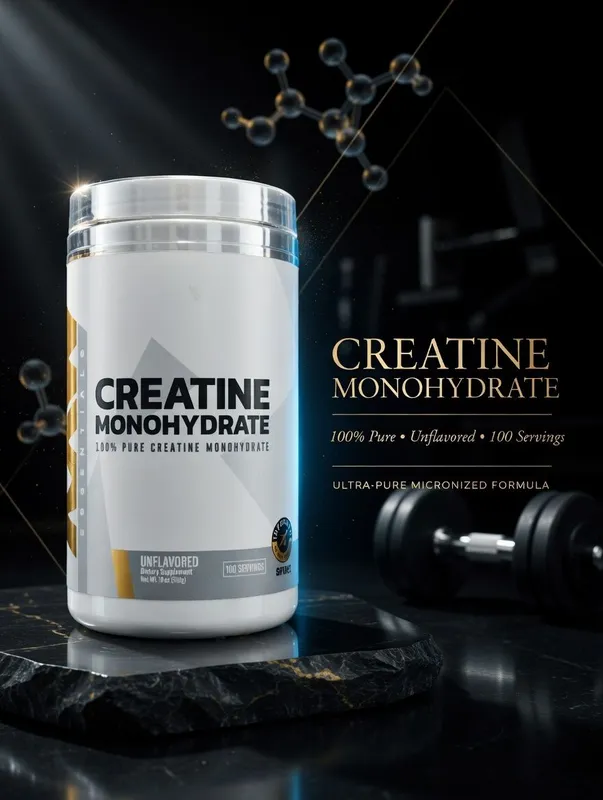 Креатин Моногидрат 510 гр/ 100 порций RAW Creatine Monohydrate