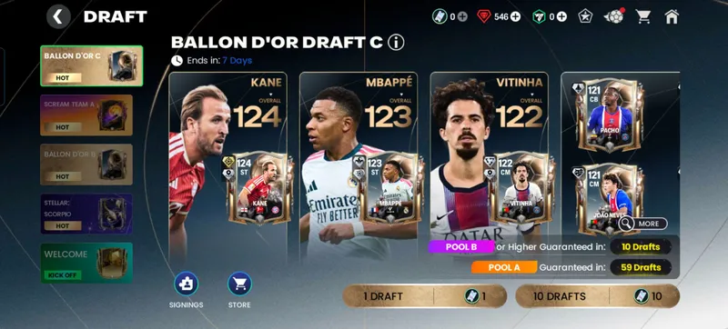 fc mobile akkaunt 122 ovr 6