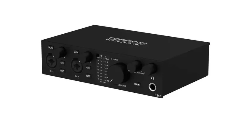 Аудиоинтерфейс Topping Professional E2x2 black