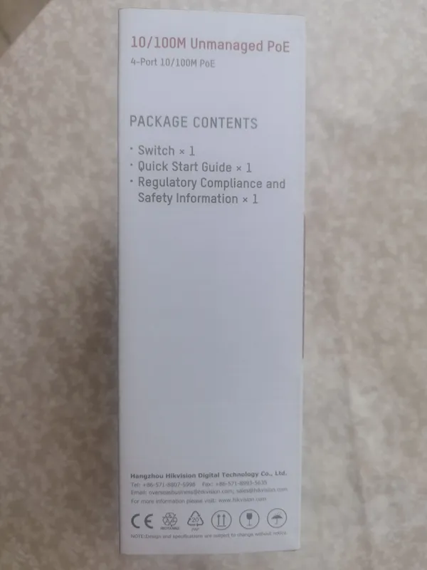 HIKVISION Ethernet Switch Model: DS-XS06-P — фото 3
