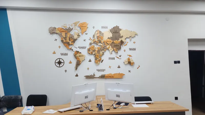 3d dunya xaritasi, 3d karta mira, dekor, 3д карта