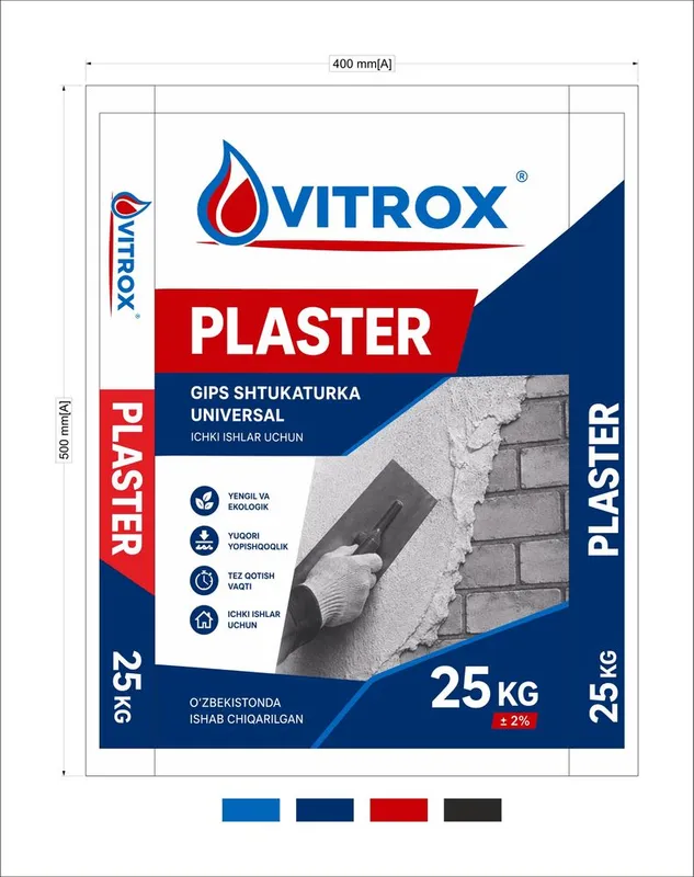 VETROX RODBAND (Gipsli suvoq ) Sifat va ishonch
