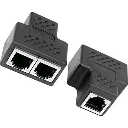 Адаптер для подключения сетевого кабеля Ethernet LAN RJ45/RJ11, для по — фото 1