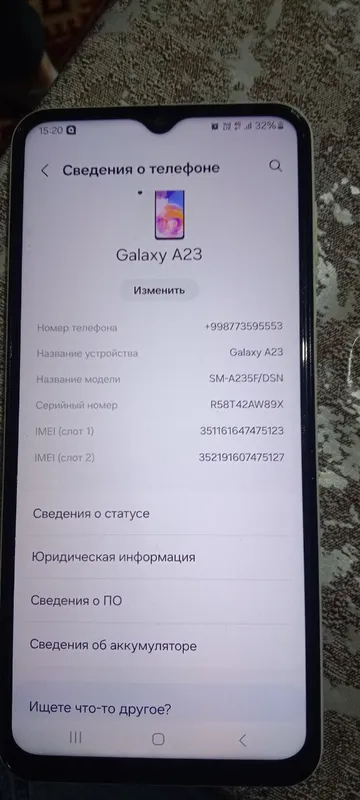 Samsung A23 ideal holatda sotiladi 2