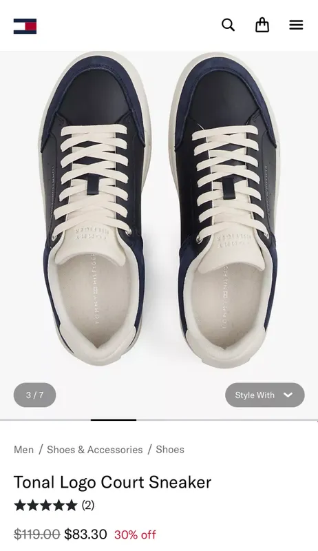 Кроссовки Tommy 43 — фото 2
