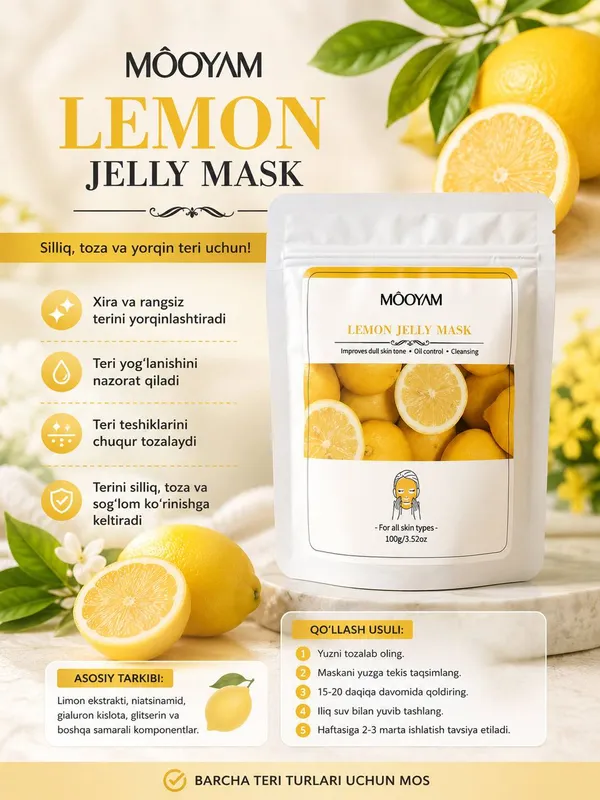 MOOYAM Lemon Jelly Mask