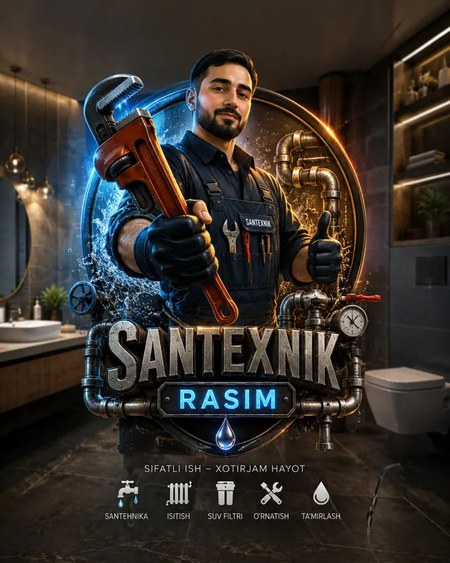 Santexnik xizmati 24/7 santexnik xizmati 24/7 Сантехник хизмати 24/7 — фото 1
