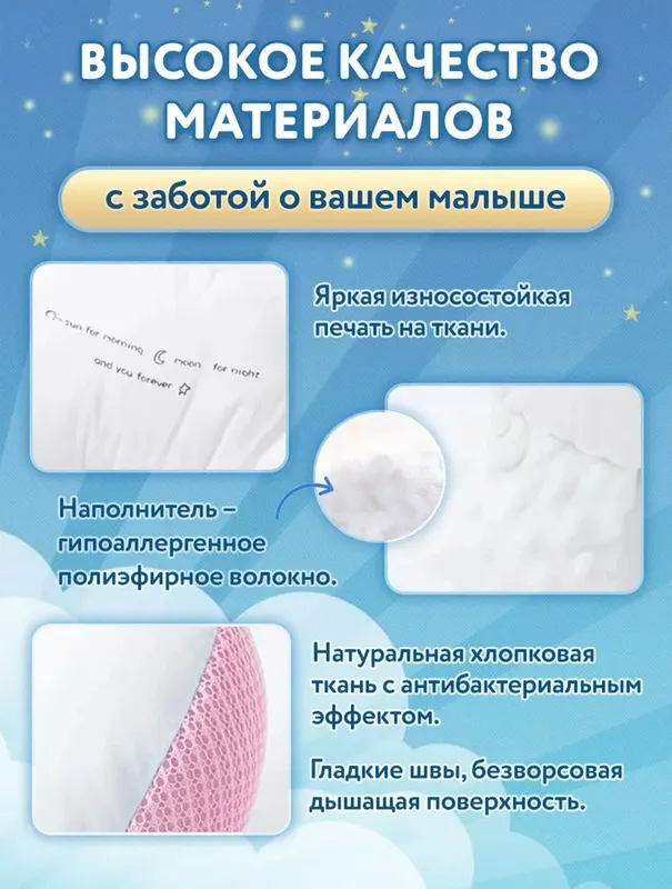 Подушка для новорожденных, позиционер для детей — фото 3 Подушка для новорожденных, позиционер для детей — фото 3