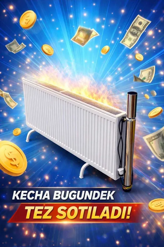Panelniy radiator – 1 xonani isitadi, 1.5 kW TEN bilan 1