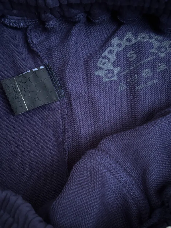 Sp5der Navy-Blue Shorts (Шорты Люкс Качества) — фото 3