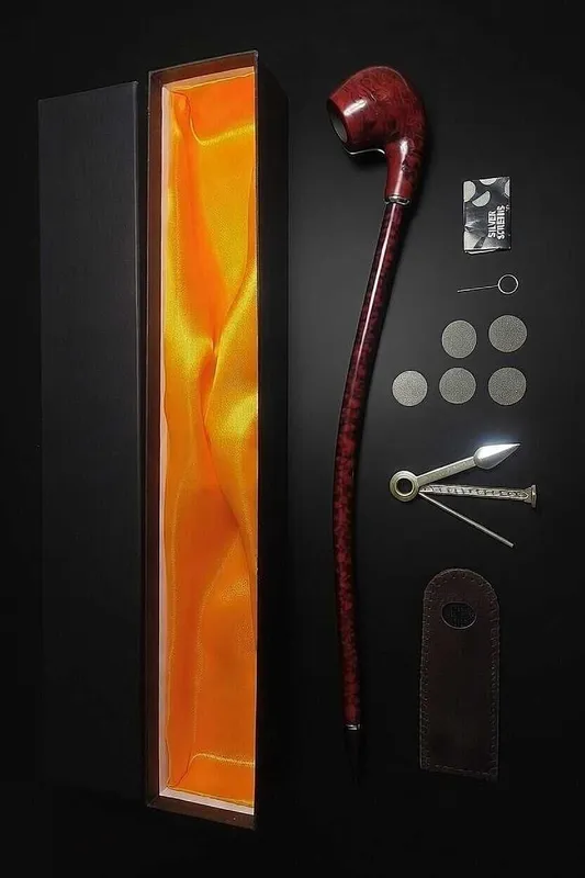 Длинная Курительная Трубка Churchwarden. 46 см. Подарочный Комплект.