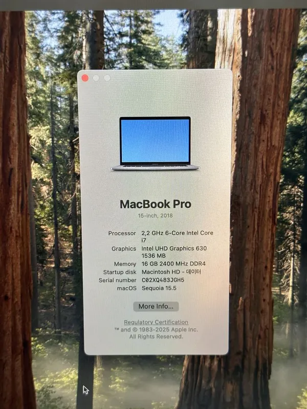 Macbook pro 2018 15- inch Core i7 — фото 3