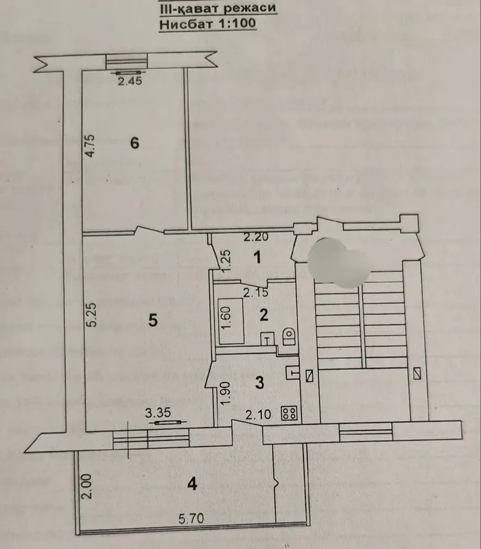 G‘ishtli uyda 2 xonali kvartira sotiladi 2