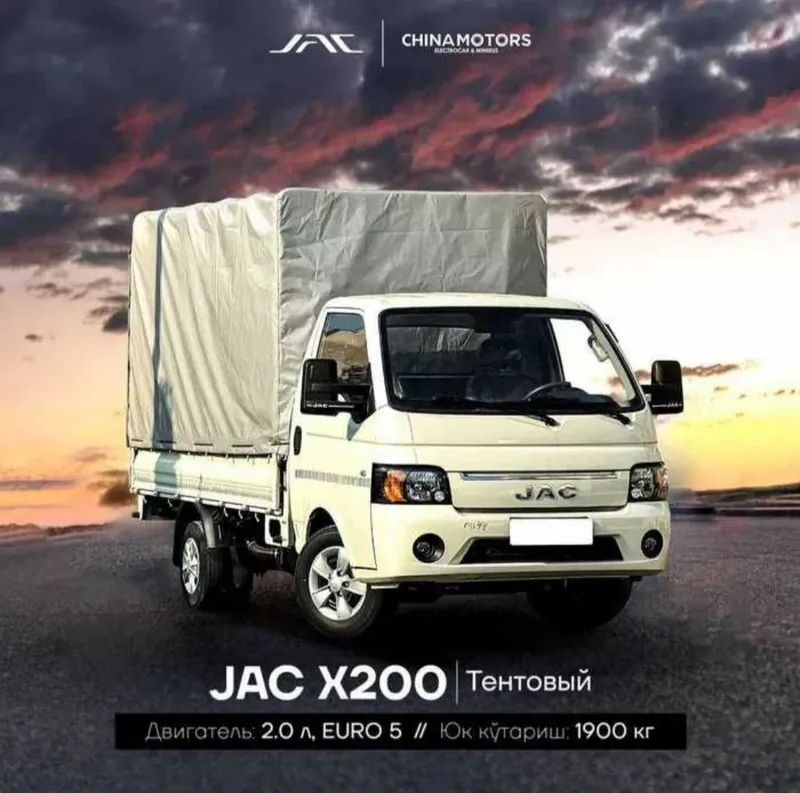 Jac x200 tentavoy yuk mashinasi sotiladi. Naqt kredit va rassrochkaga