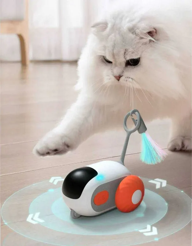 Интерактивная управляемая игрушка Car Toy для кошек с пультом dm24 — фото 4