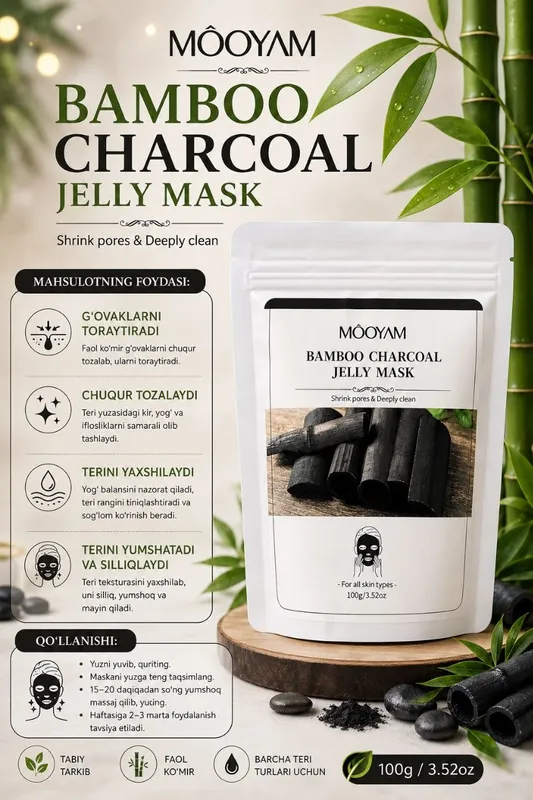 MOOYAM CHARCOAL JELLY MASKA MOOYAM CHARCOAL JELLY MASKA