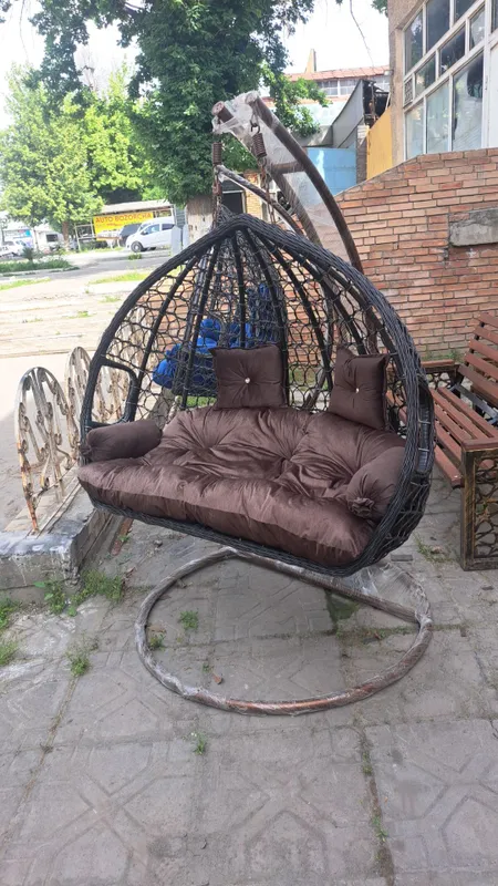 Ротанговые качели на 2 человека 1