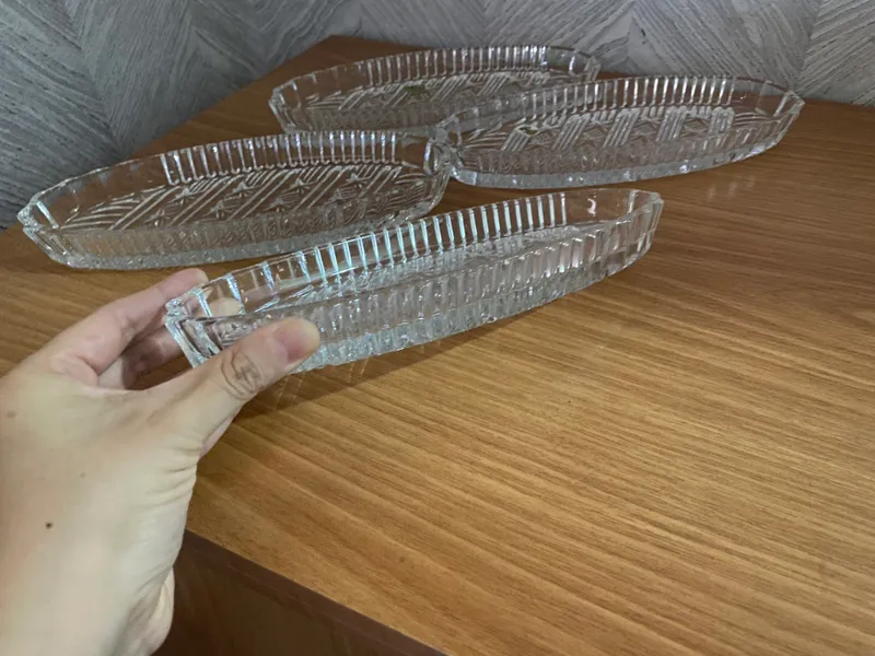 Хрустальная салатница, 4 шт. 2