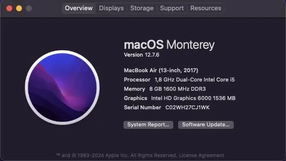 Macbook Air 13 2017 2