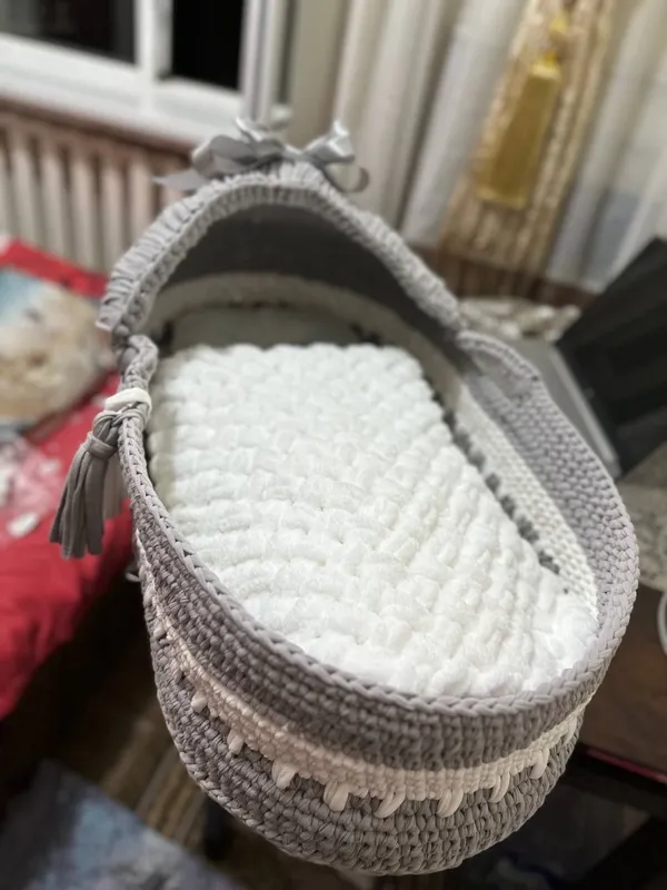 Qo‘l mehnati bilan tayorlangan Chaqaloqlar lulkasi 72×38 sm — фото 3