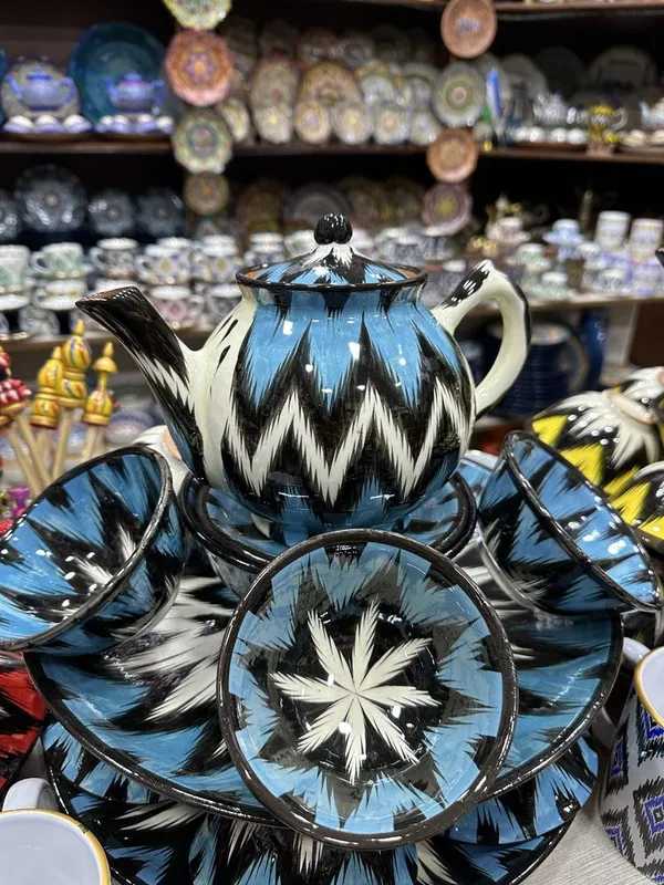 Qol mehnati orqali qilingan sopol naborlar