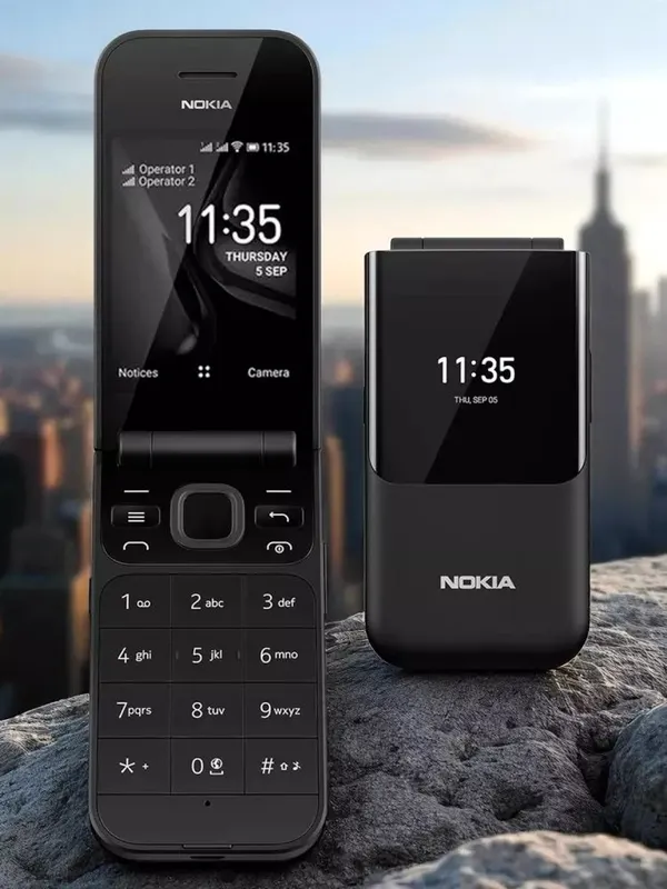 Tugmali telefon Nokia 2720 Flip 2SIM karta, 4G LTE — фото 1