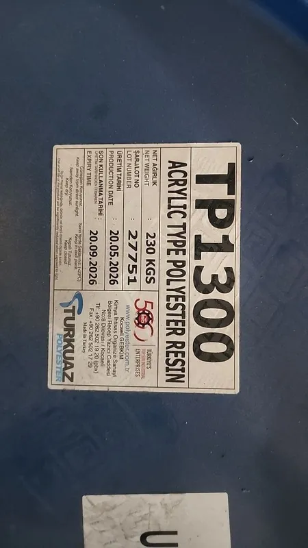 Смола полиэфирная Туркуаз TP 1300. 6.5 млн сум — фото 1