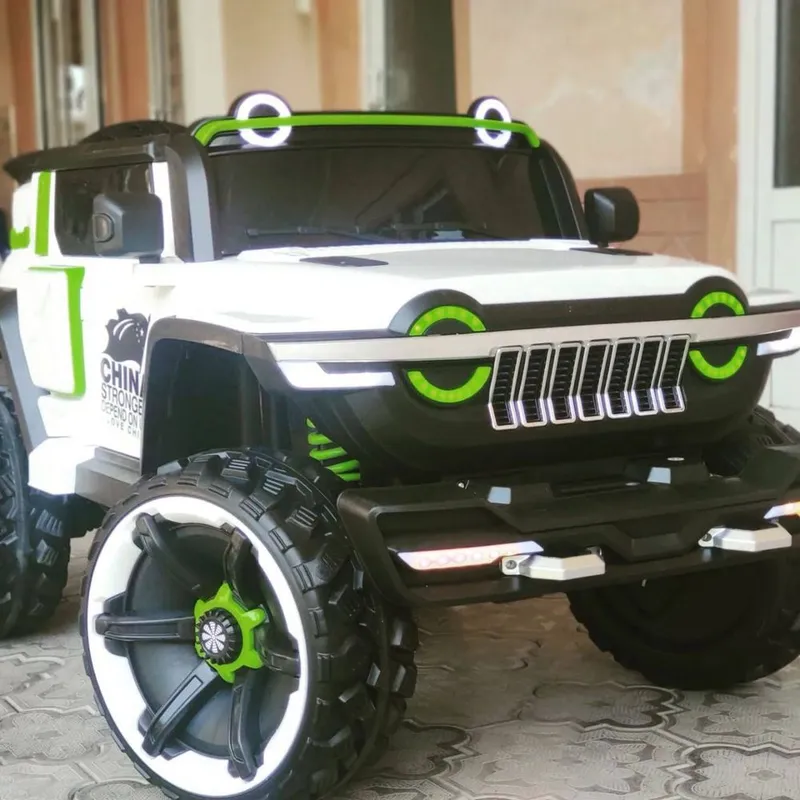 Оочень Большая двухместная детская машина Jeep электромобиль с пультом 6