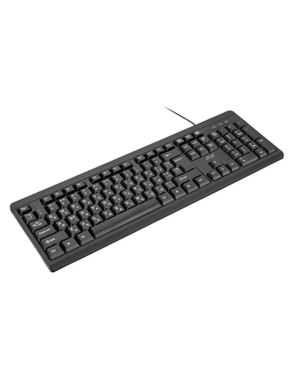 Комплект проводная клавиатура и мышка 2E MK401, USB-A, EN/RU, чёрный — фото 6