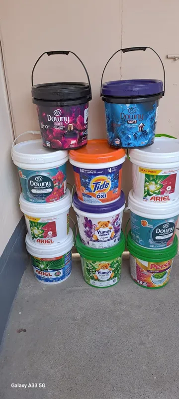 10 кг ведро порошка, 1 литр гель, 10 капсул, мерка 4