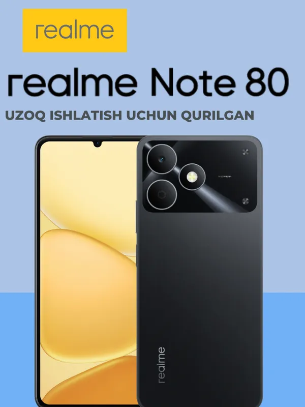 Realme Note 80 4/128 Muddatli tolovga bor 1