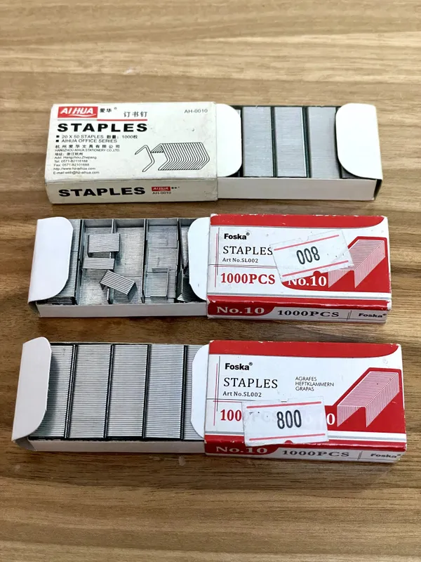 Скобы для канц-го степлера №10/10-sonli ofis stapler uchun shtapellar. — фото 1